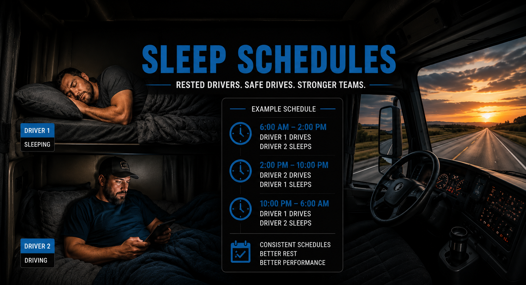 Team Driving Sleep Schedules